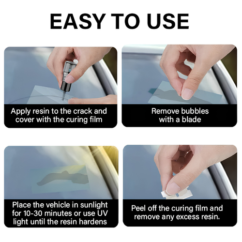 Kelymont GlassFix — Windshield Chip & Crack Repair Kit